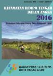 Dempo Tengah Subdistrict In Figures 2016