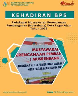 [ KEHADIRAN BPS Pada Rapat Musrebang Kota Pagar Alam ]