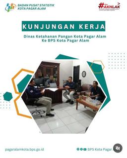 Kunjungan Kerja Dinas Ketahanan Pangan Ke BPS Kota Pagar Alam