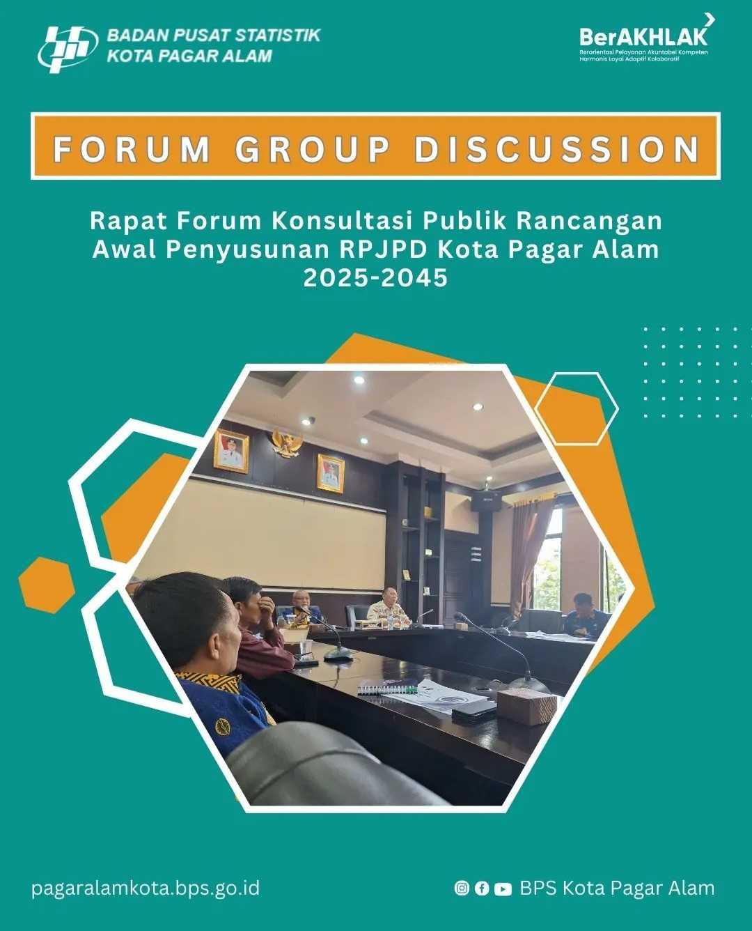 [Rapat Forum Konsultasi Publik Rancangan Awal Penyusunan RPJPD Kota Pagar Alam 2025-2045]