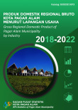 Produk Domestik Regional Bruto Kota Pagar Alam Menurut Lapangan Usaha 2018-2022